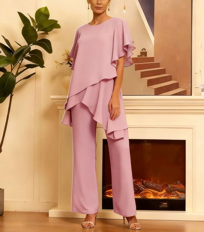 Ensemble ample en mousseline unie